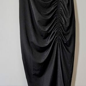 INC International Concepts Women's Size L Ruched Skirt, Black, NwT